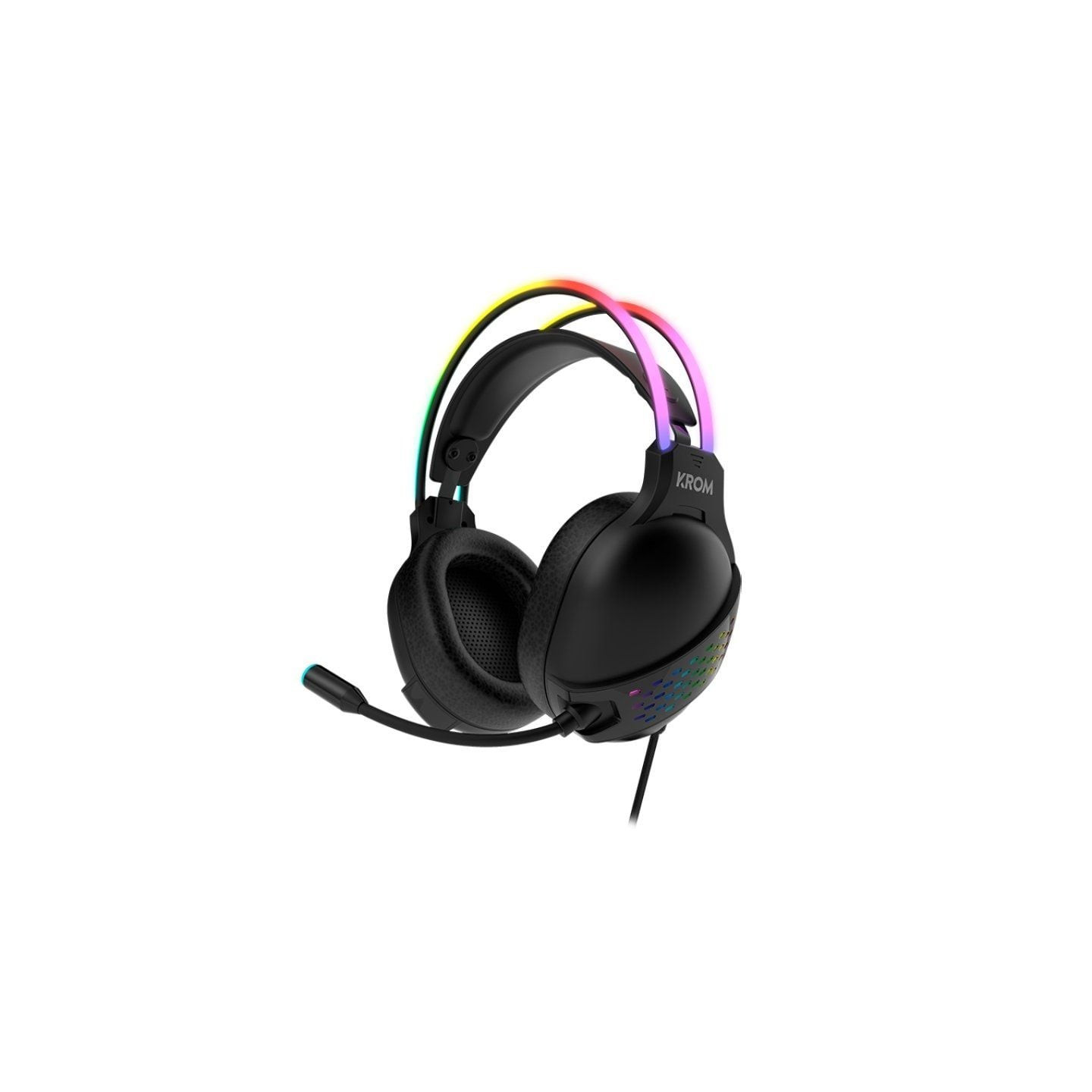 Auriculares Gaming con Micrófono Krom Klaim/ Jack 3.5/ USB 2.0/ Negros