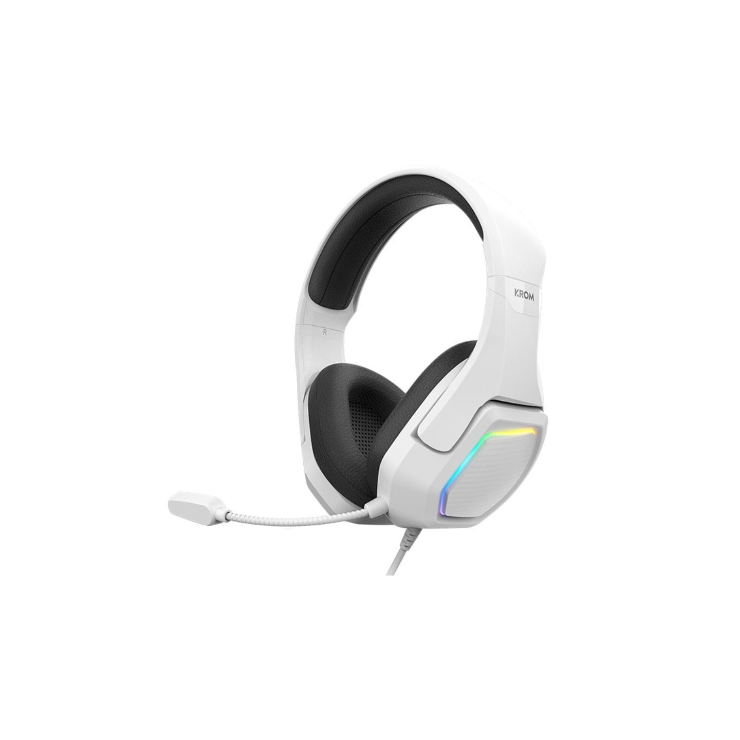 Auriculares Gaming con Micrófono Krom Kopa 7.1/ USB 2.0/ Blancos