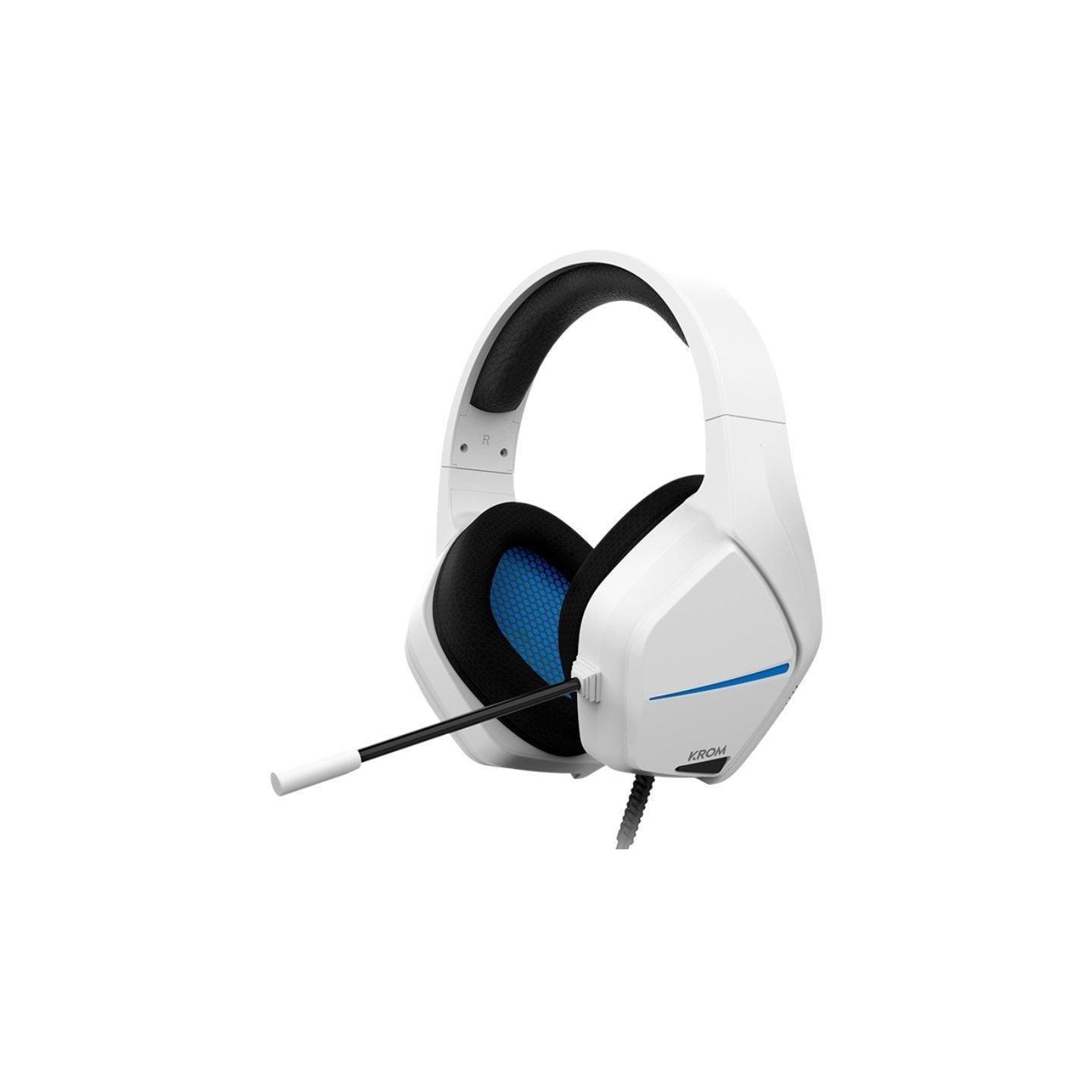 Auriculares Gaming con Micrófono Krom Kopa Move/ Jack 3.5/ Blancos