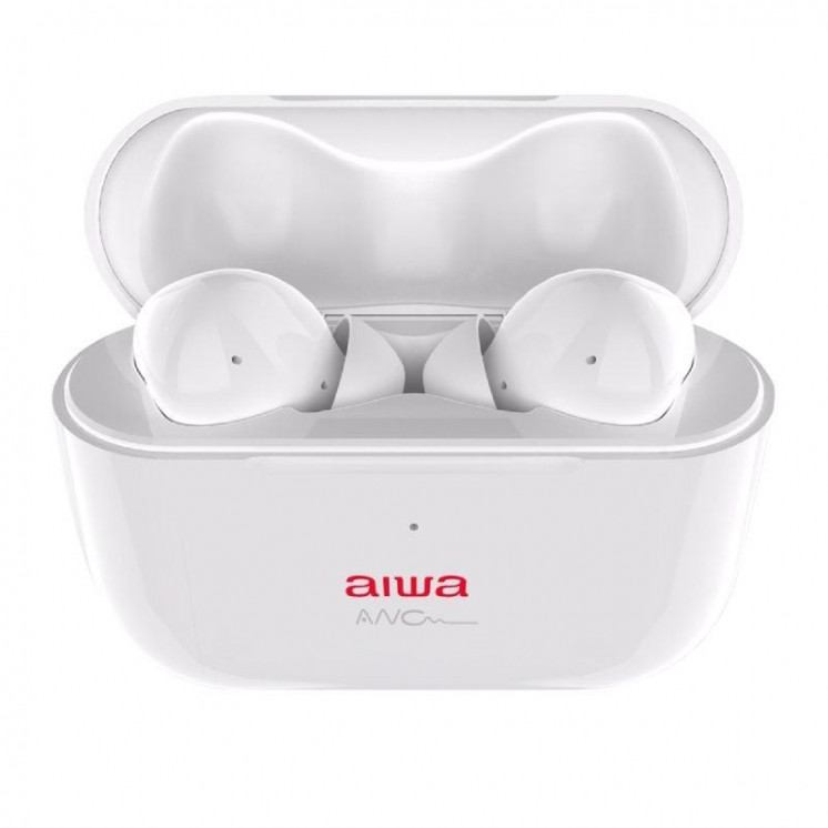 Auriculares bluetooth aiwa ebtw-888anc con estuche de carga/ autonomía 4h/ blancos