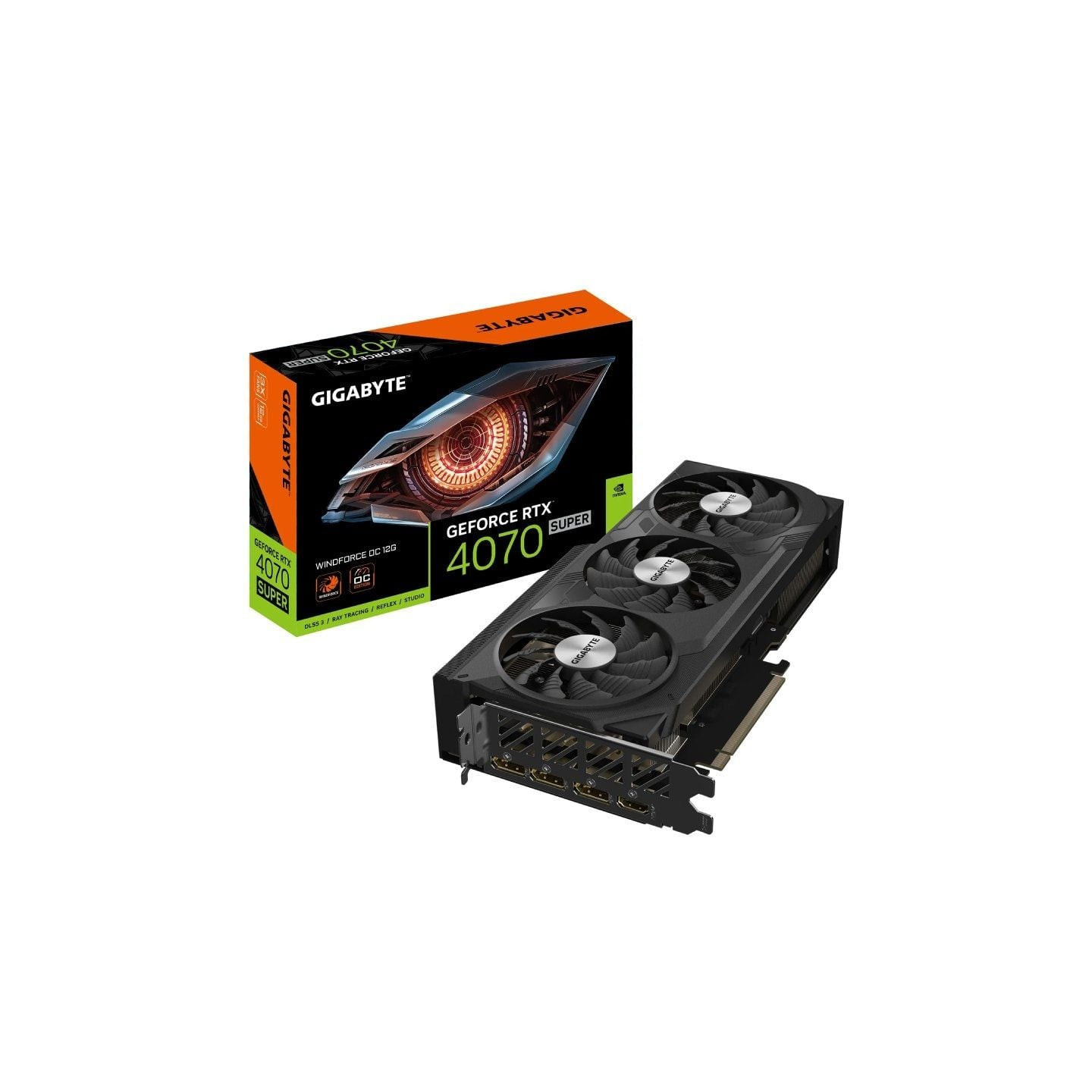 Tarjeta gráfica gigabyte geforce rtx 4070 super windforce oc 12g/ 12gb gddr6x