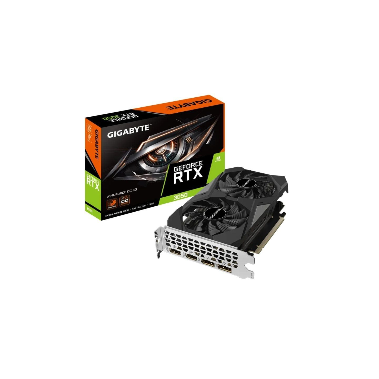 Tarjeta gráfica gigabyte geforce rtx 3050 windforce oc/ 6gb gddr6