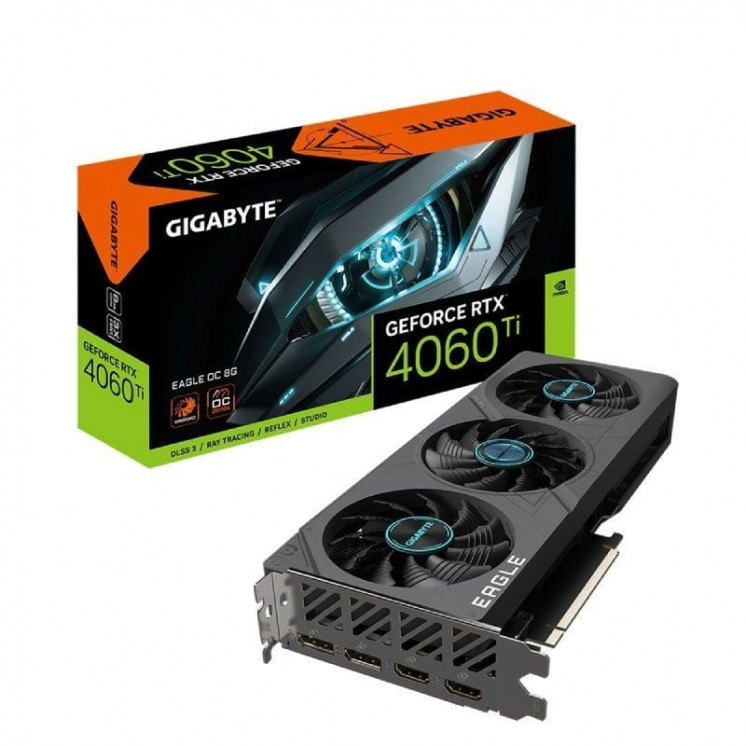 Tarjeta gráfica gigabyte geforce rtx 4060 ti eagle oc 8g/ 8gb gddr6