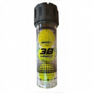 Presurizador para pelotas de pádel bullpadel pascal box 3b/ incluye bomba hinchadora/ capacidad 3 uds