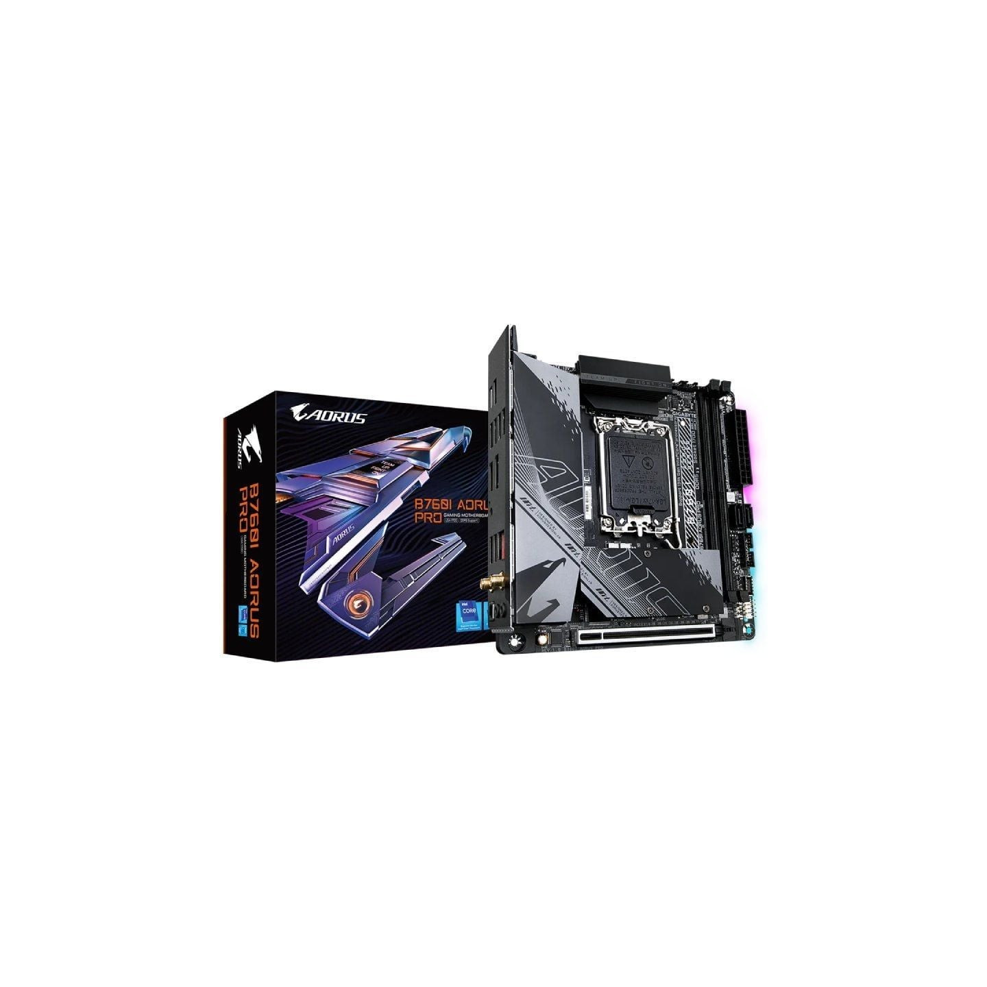 Placa base gigabyte b760i aorus pro socket 1700/ mini-itx