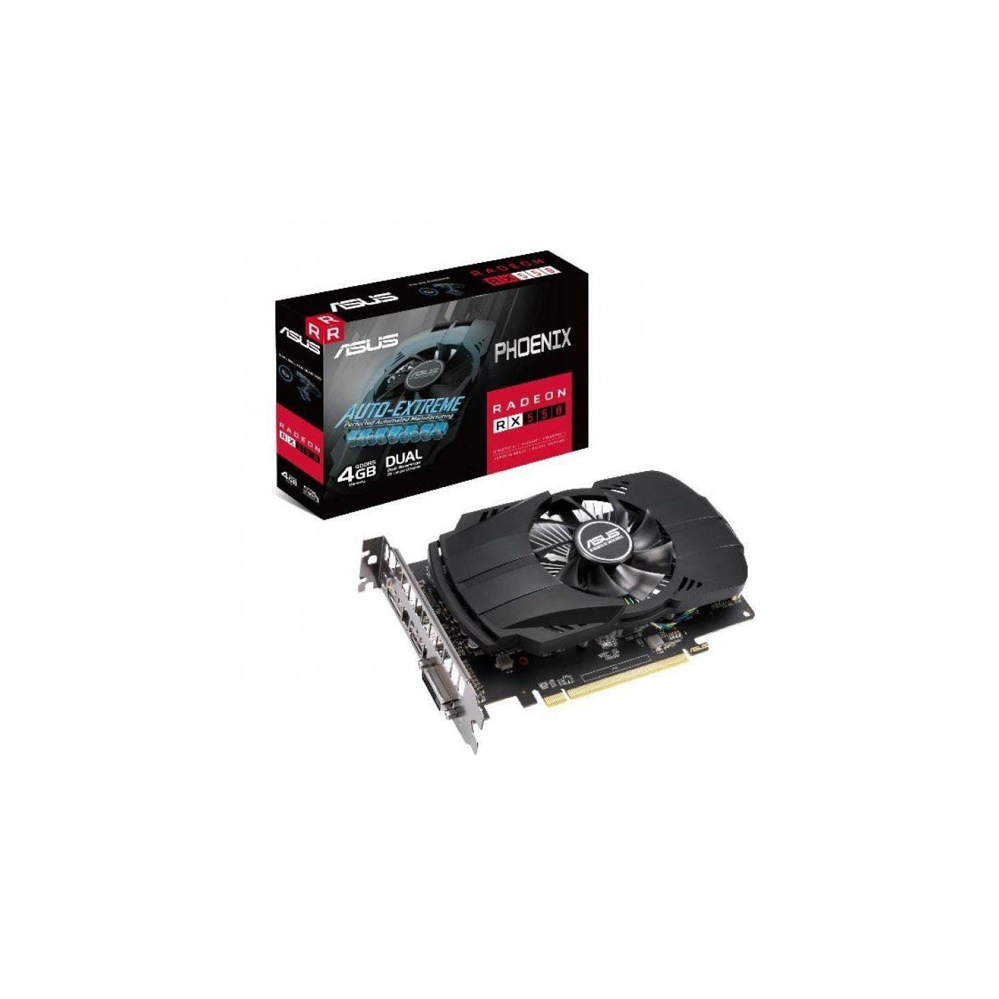 Tarjeta gráfica asus phoenix radeon rx 550/ 4gb gddr5