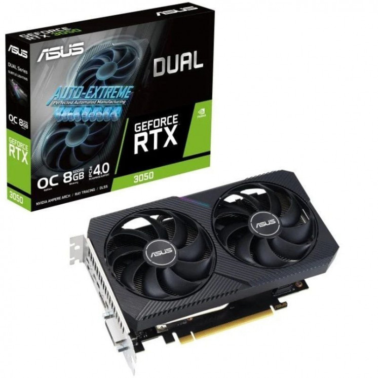 Tarjeta gráfica asus dual geforce rtx 3050 v2 oc/ 8gb gddr6