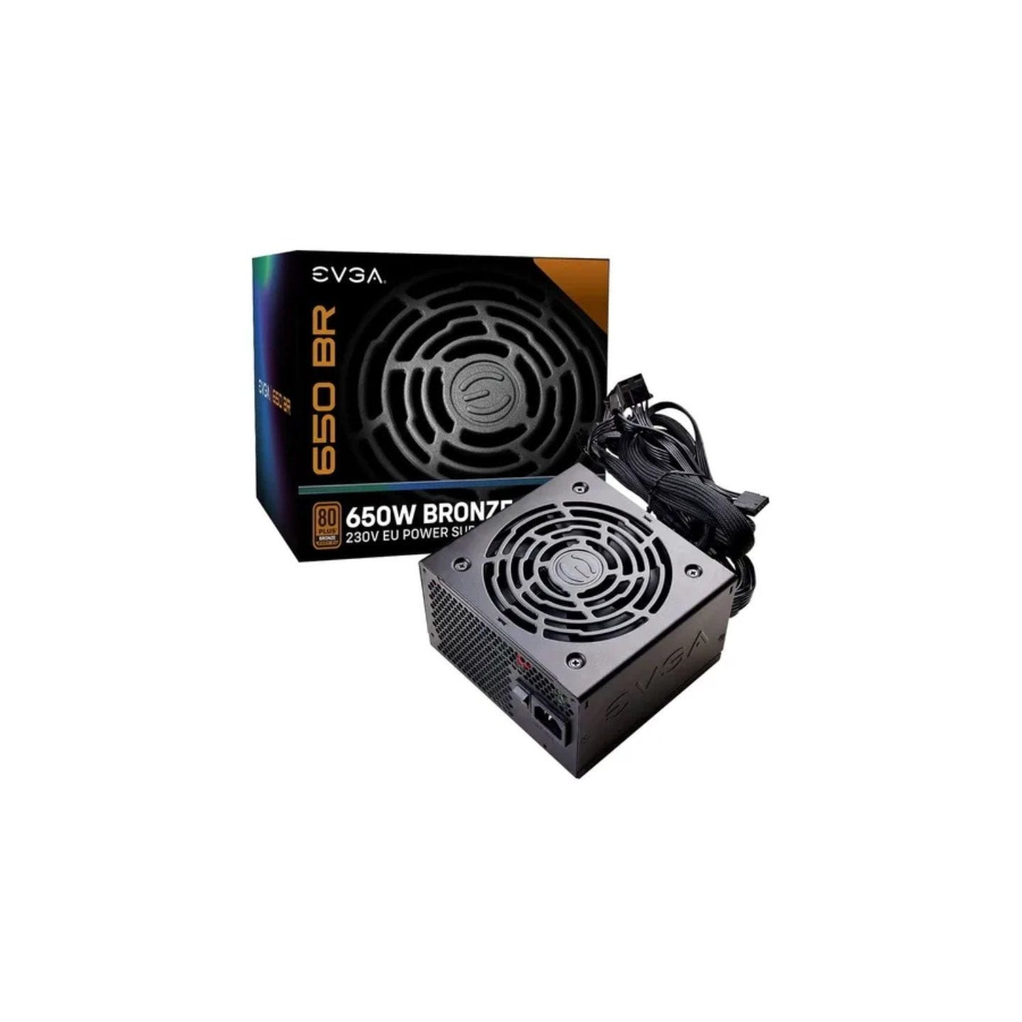 Fuente de alimentación evga 650 br/ 650w/ ventilador 12cm/ 80 plus bronze