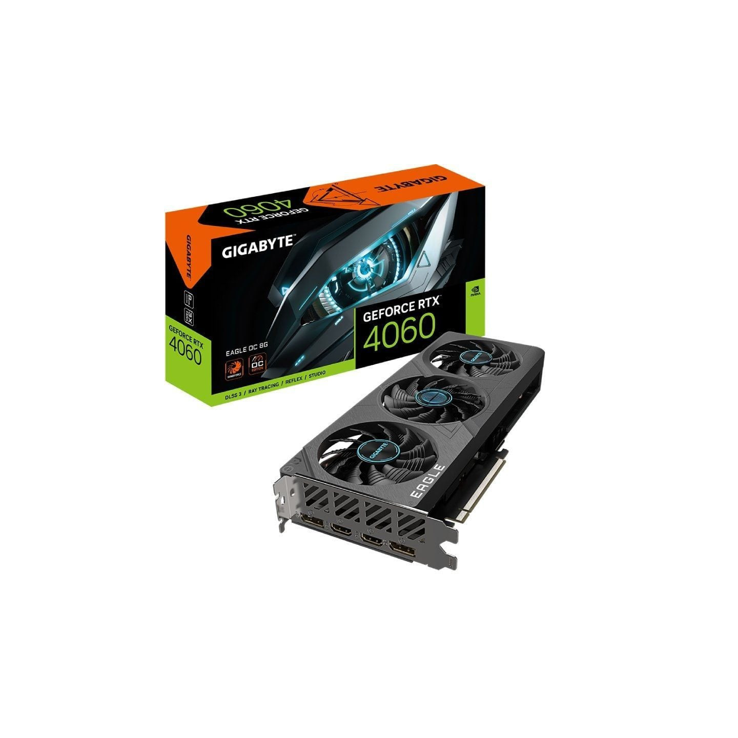 Tarjeta gráfica gigabyte geforce rtx 4060 eagle oc 8g/ 8gb gddr6