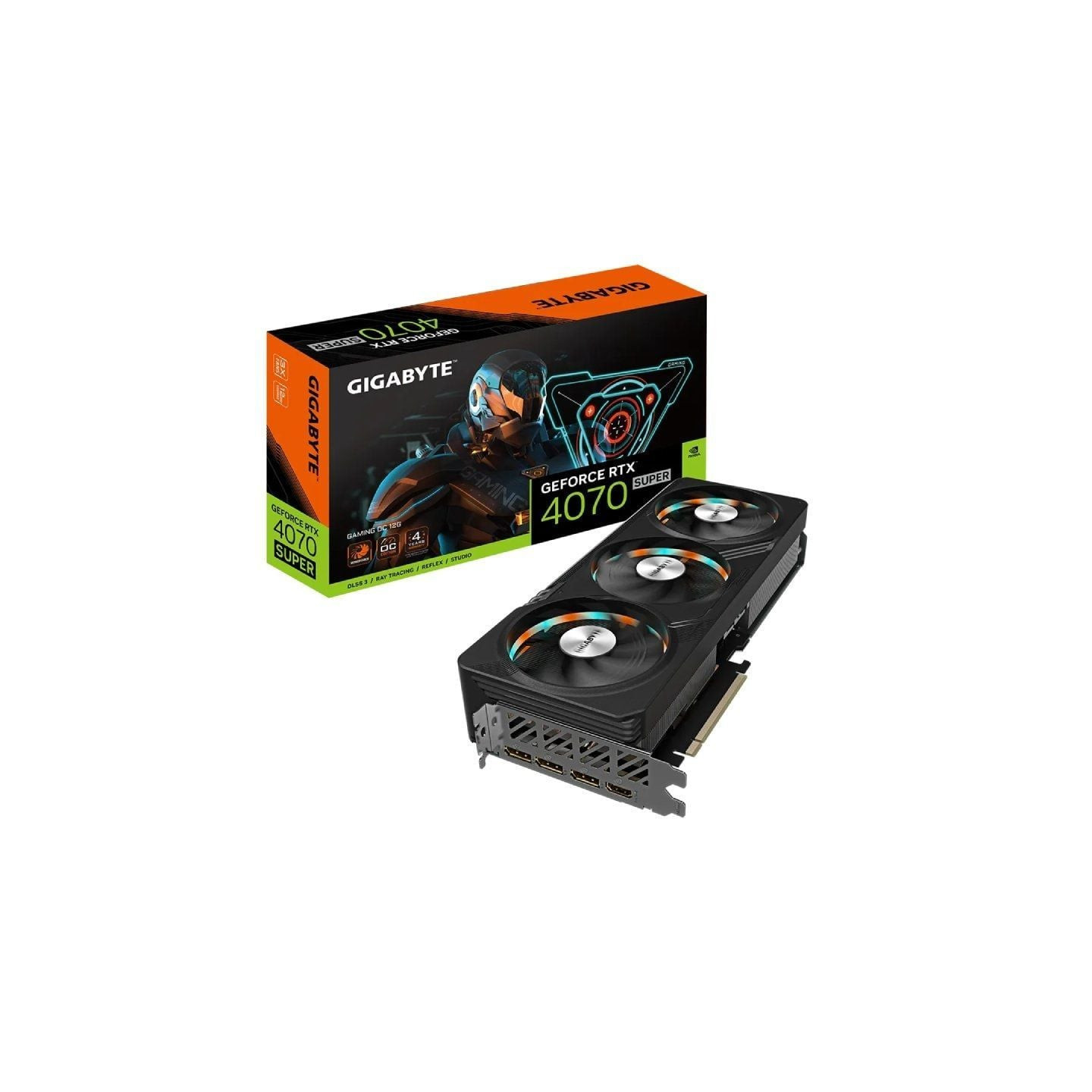 Tarjeta gráfica gigabyte geforce rtx 4070 super gaming oc/ 12gb gddr6x