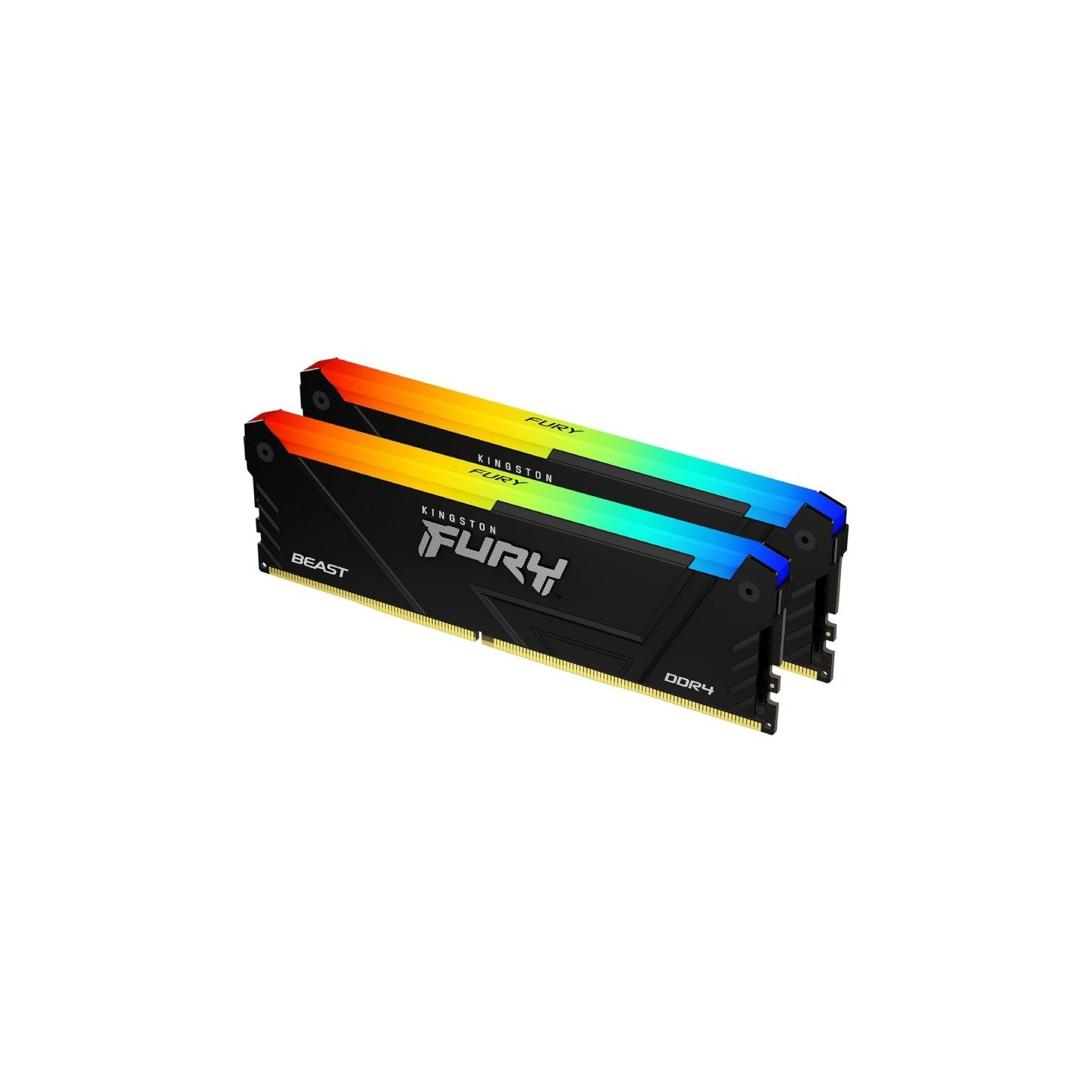 Memoria ram kingston fury beast rgb 2 x 8gb/ ddr4/ 3200mhz/ 1.35v/ cl16/ dimm