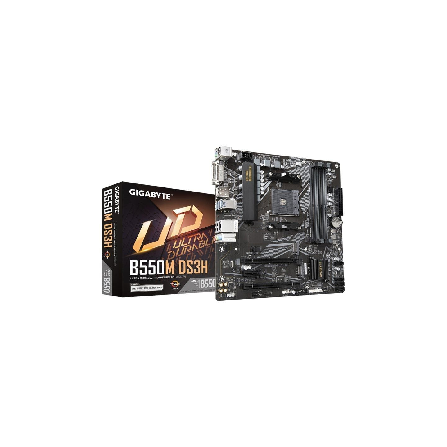 Placa base gigabyte b550m ds3h socket am4/ micro atx