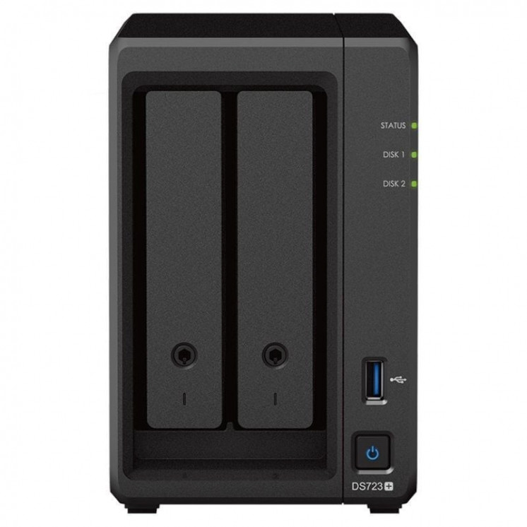 Nas synology diskstation ds723+/ 2 bahías 3.5'- 2.5'/ 2gb ddr4/ formato torre