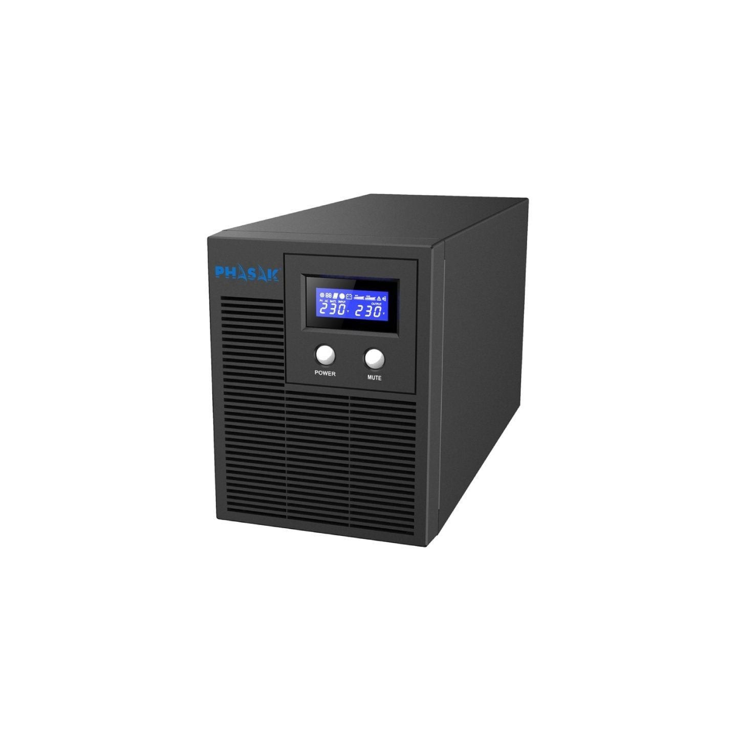 Sai línea interactiva phasak protekt 2160 va/ 2160va-1400w/ 4 salidas/ formato torre