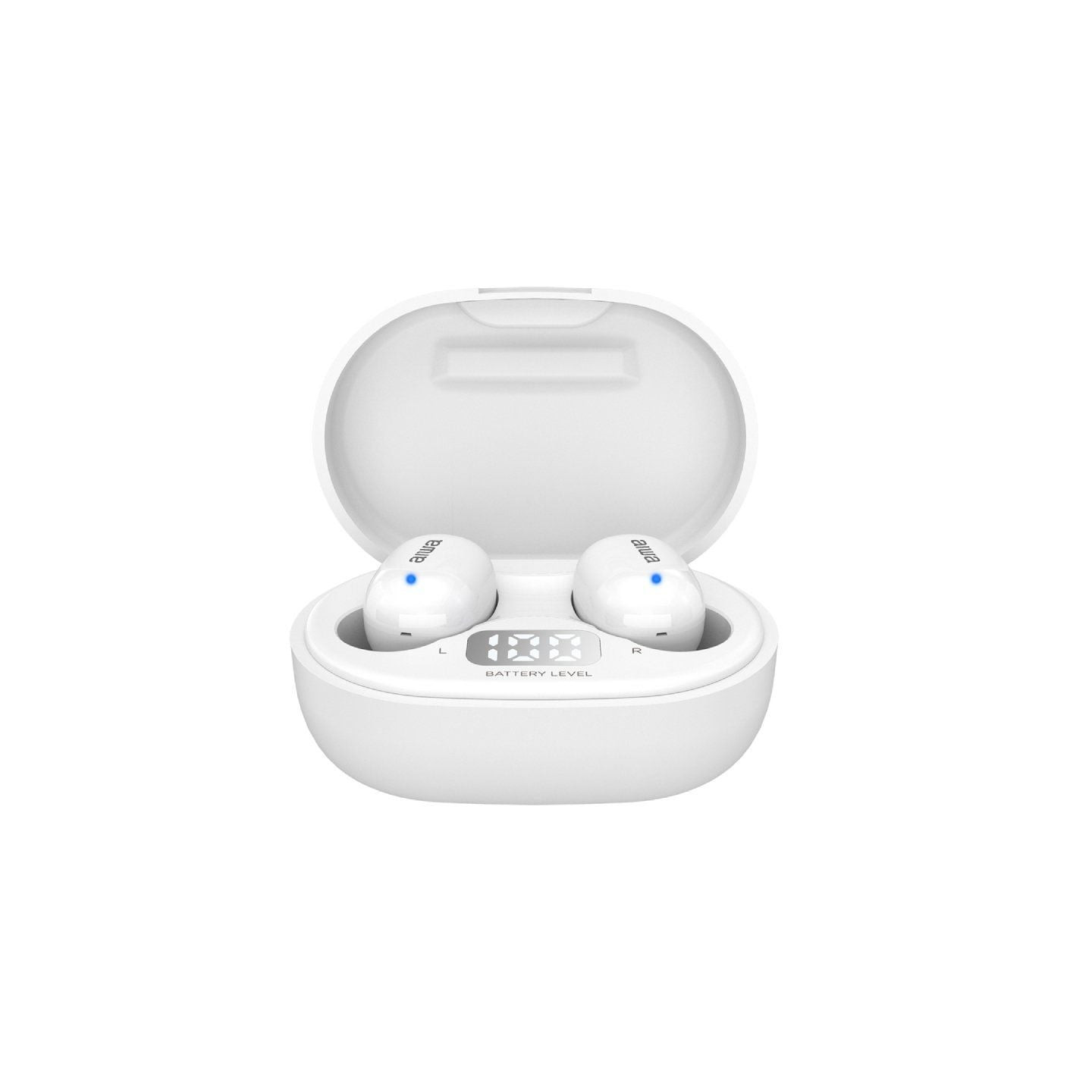 Auriculares bluetooth aiwa ebtw-150wtmkii con estuche de carga/ autonomía 3h/ blancos