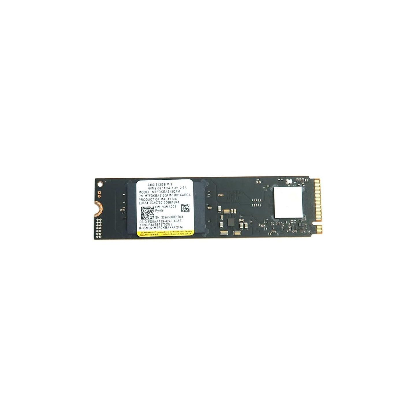 Disco ssd micron 2400 512gb/ m.2 2280 pcie