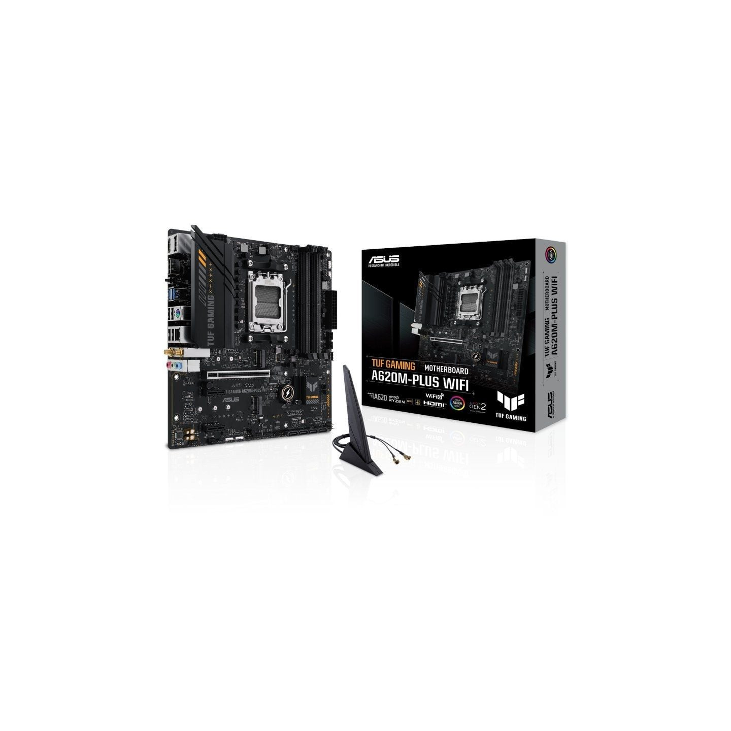 Placa base asus tuf gaming a620m-plus wifi socket am5/ micro atx