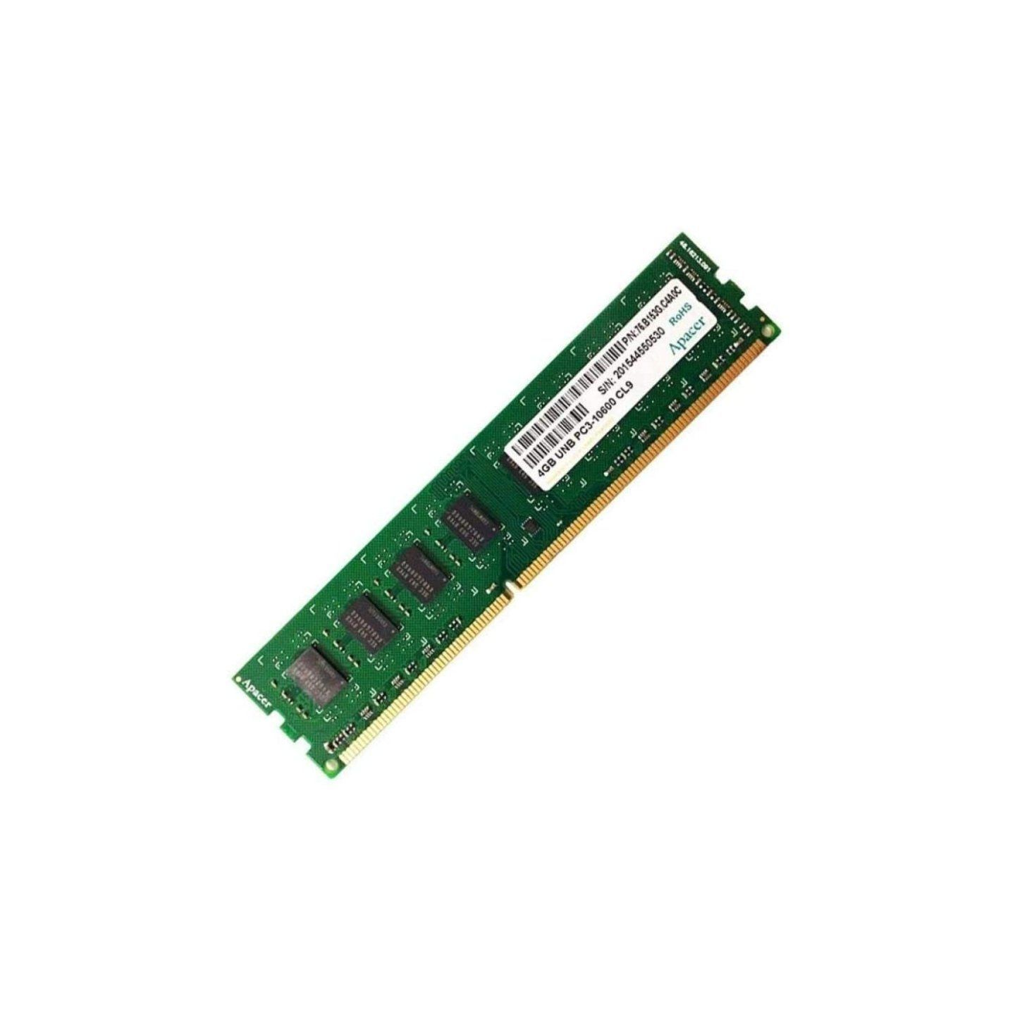 Memoria ram apacer 4gb/ ddr3/ 1333mhz/ 1.5v/ cl9/ dimm