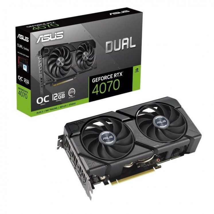 Tarjeta gráfica asus dual geforce rtx 4070 evo oc edition/ 12gb gddr6x