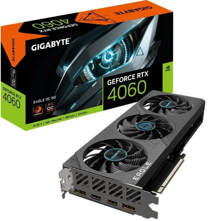 Tarjeta gráfica gigabyte geforce rtx 4060 eagle oc 8g/ 8gb gddr6