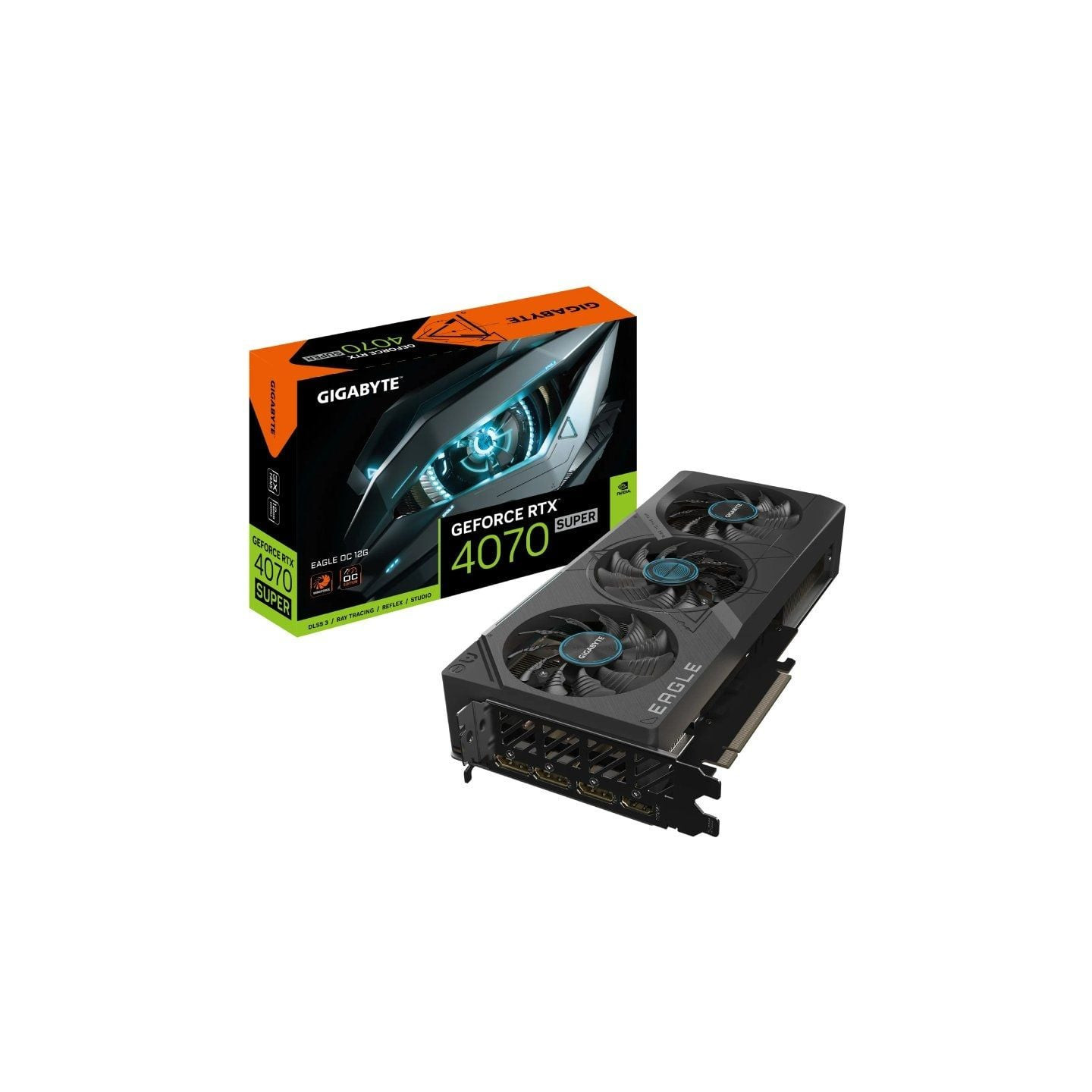 Tarjeta gráfica gigabyte geforce rtx 4070 super eagle oc 12g/ 12gb gddr6x