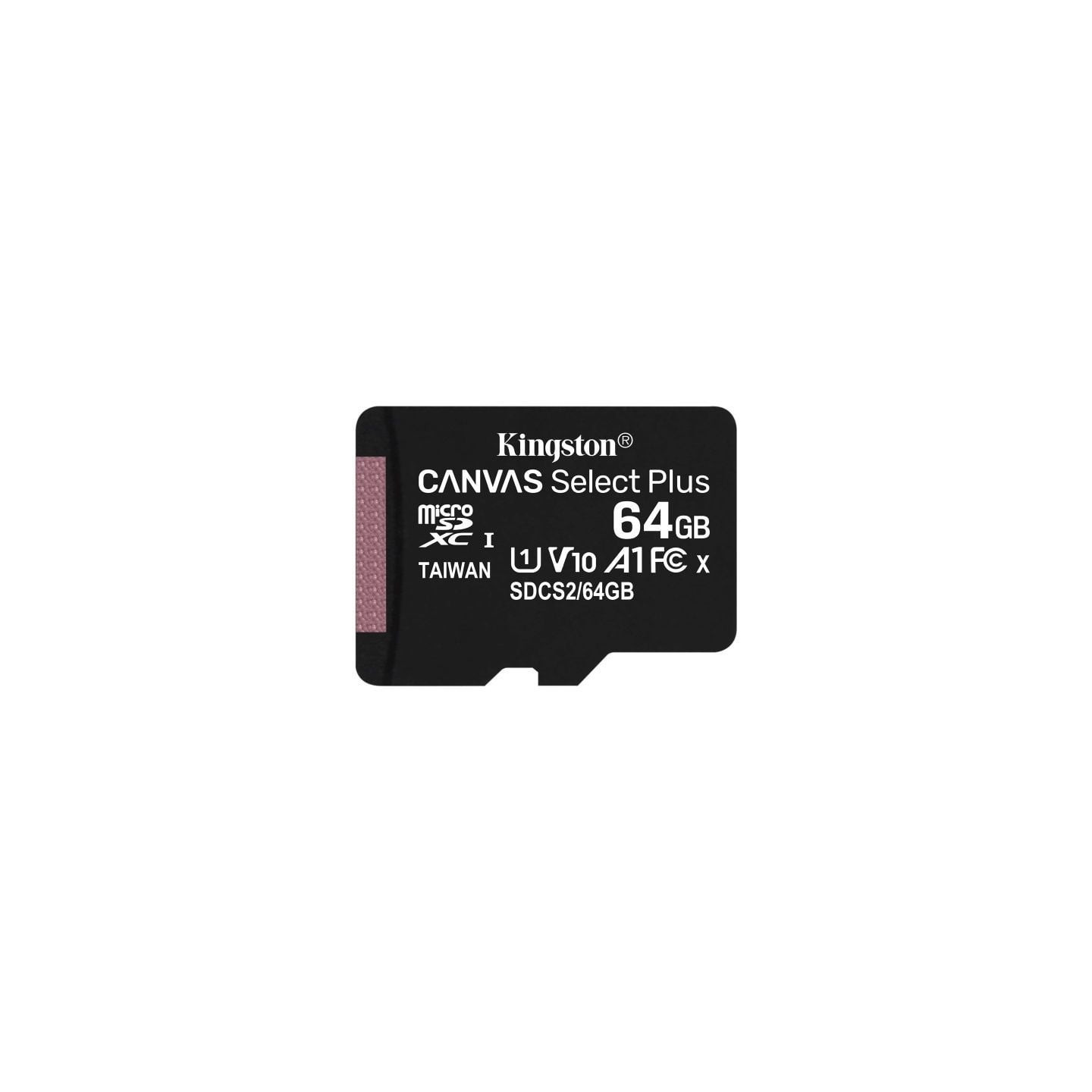 Tarjeta de memoria kingston canvas select plus 64gb microsd xc/ clase 10/ 100mbs