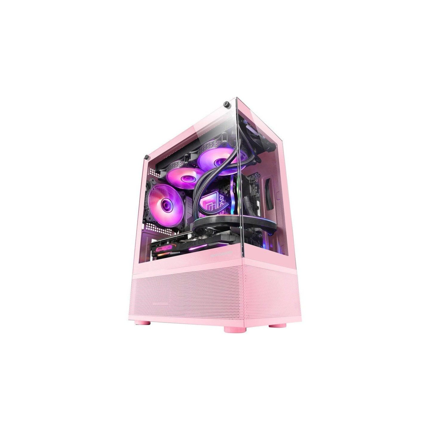 Caja Gaming Minitorre Mars Gaming MC-SE/ Rosa