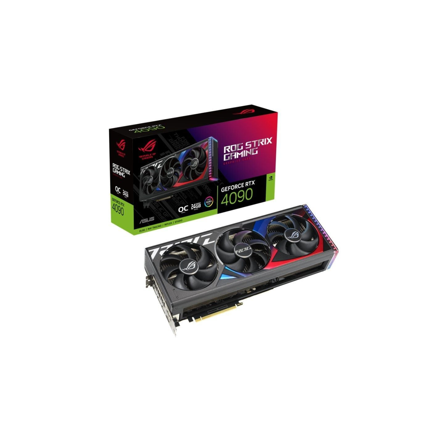 Tarjeta gráfica asus rog strix geforce rtx 4090 oc/ 24gb gddr6x