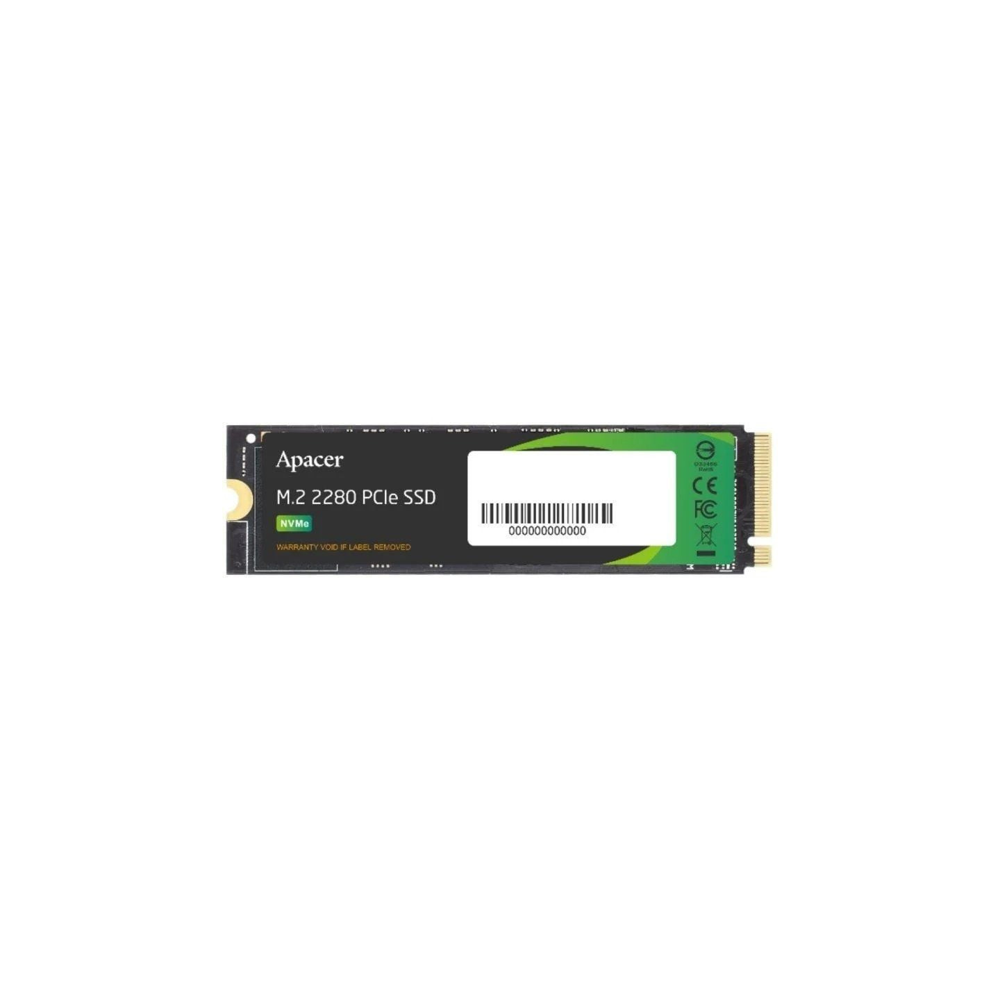 Disco ssd apacer as2280p4u 1tb/ m.2 2280 pcie/ full capacity