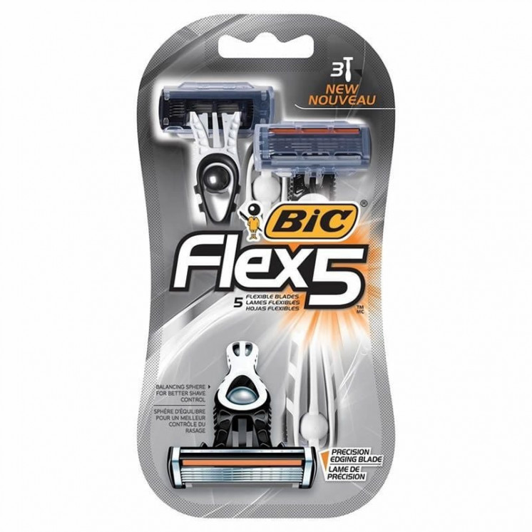 Cuchilla de afeitar bic flex 5/ 3 uds