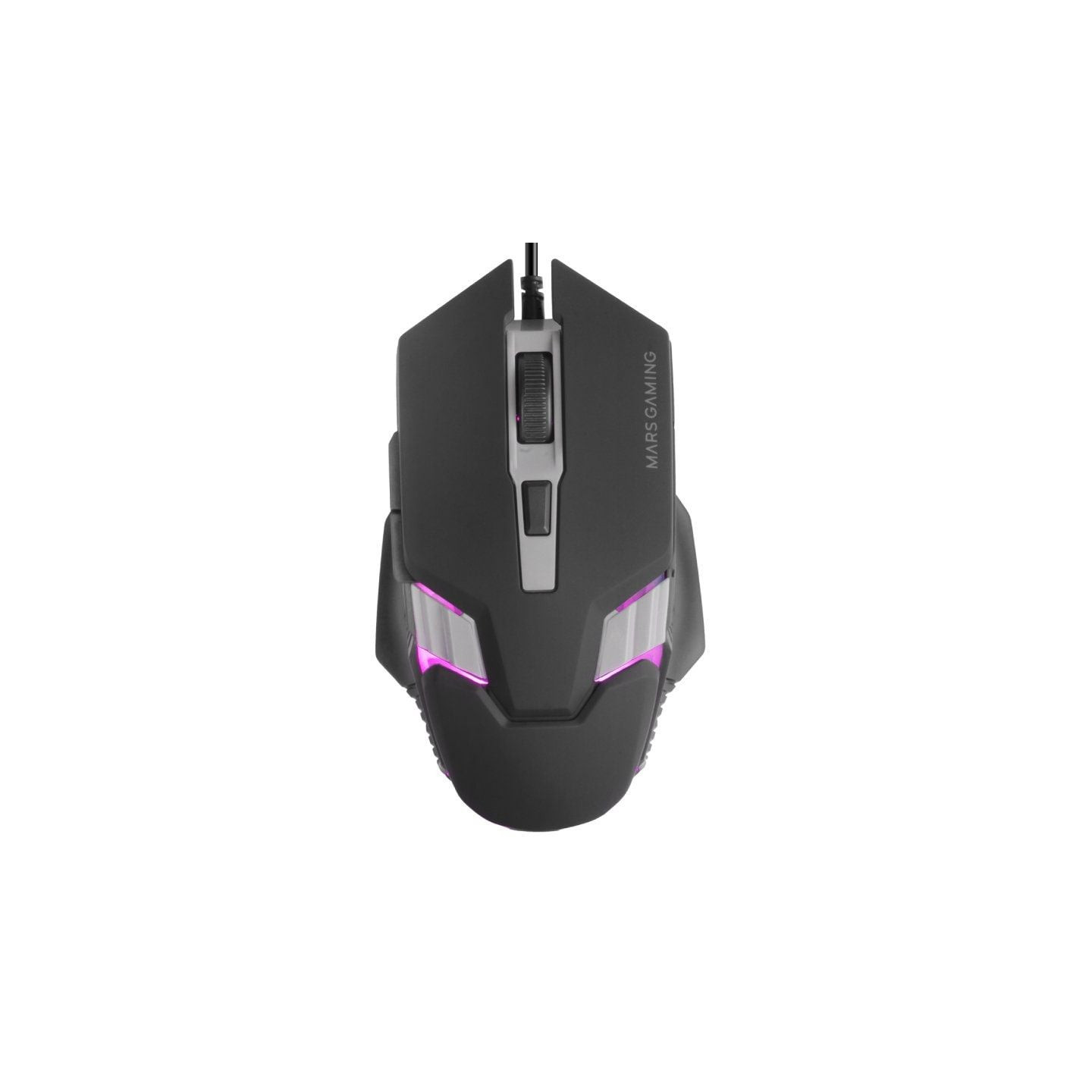 Ratón Gaming Mars Gaming MM024/ Hasta 4000 DPI/ Negro