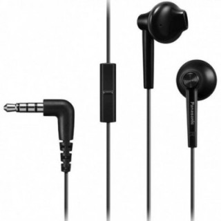 Auriculares intrauditivos panasonic rp-tcm55/ con micrófono/ jack 3.5/ negros