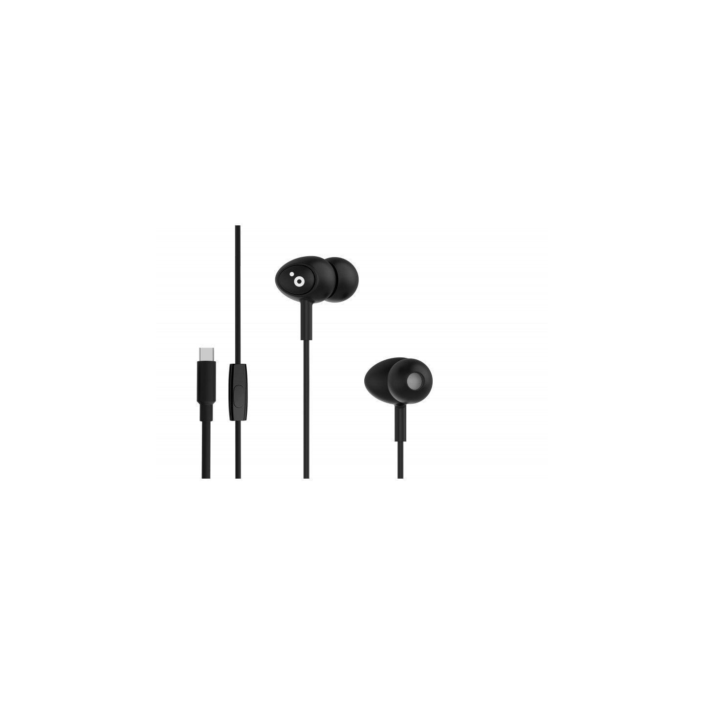 Auriculares intrauditivos sunstech beatc/ con micrófono/ usb tipo-c/ negros