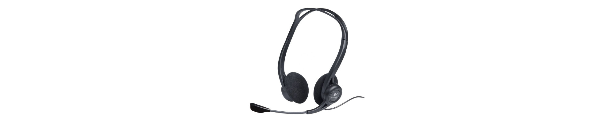 Auriculares logitech headset pc 960/ con micrófono/ usb/ negros